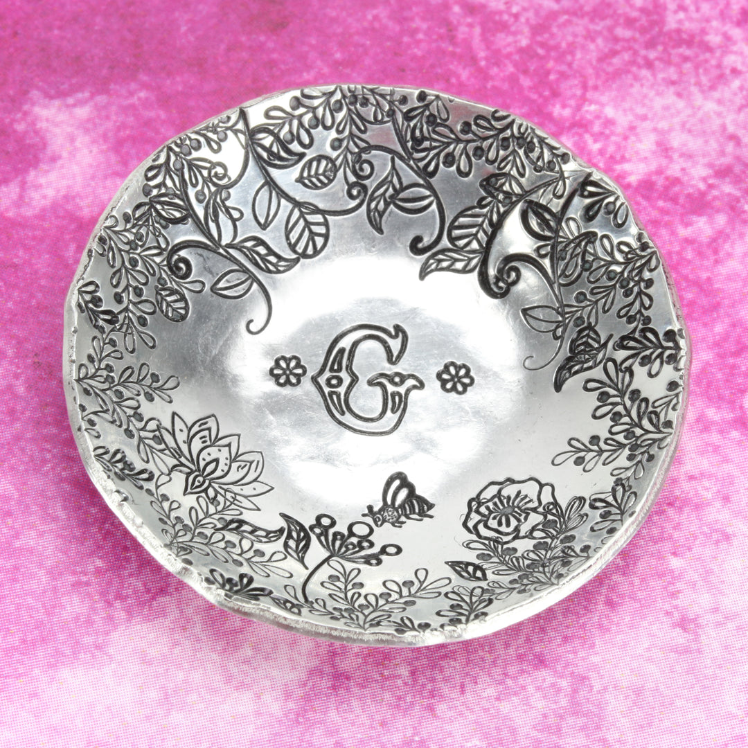 Medium Lotus Flower Metal Design Stamp, 8mm, Exact Series - Beaducation Original
