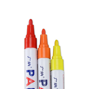 Permanent Waterproof Ink Paint Pen / Marker, Set of 7 Colors