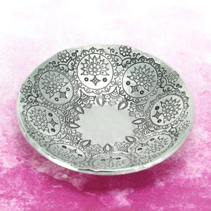 Fan 5, Floral Mandala Element Metal Design Stamp, 8mm - Beaducation Original