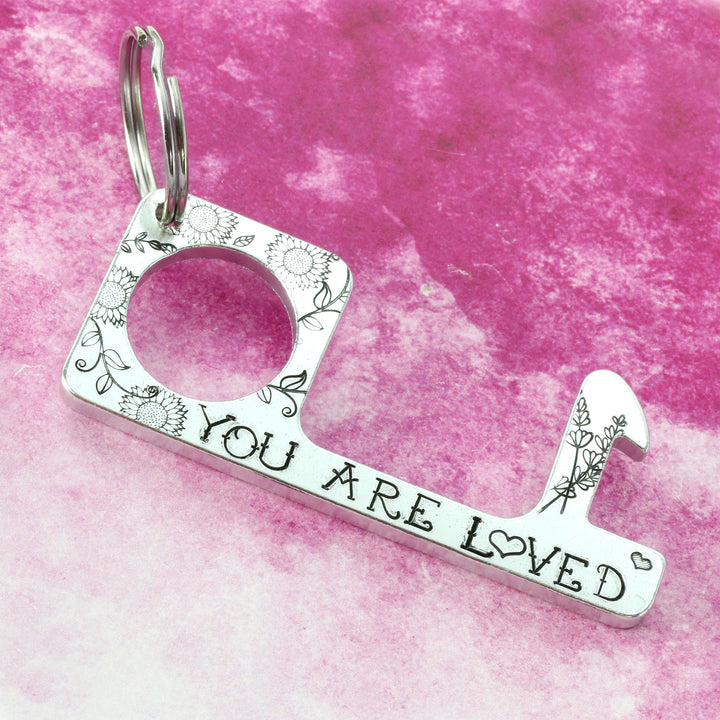 Lavender Pointing Left Metal Design Stamp, 17mm - Beaducation Original