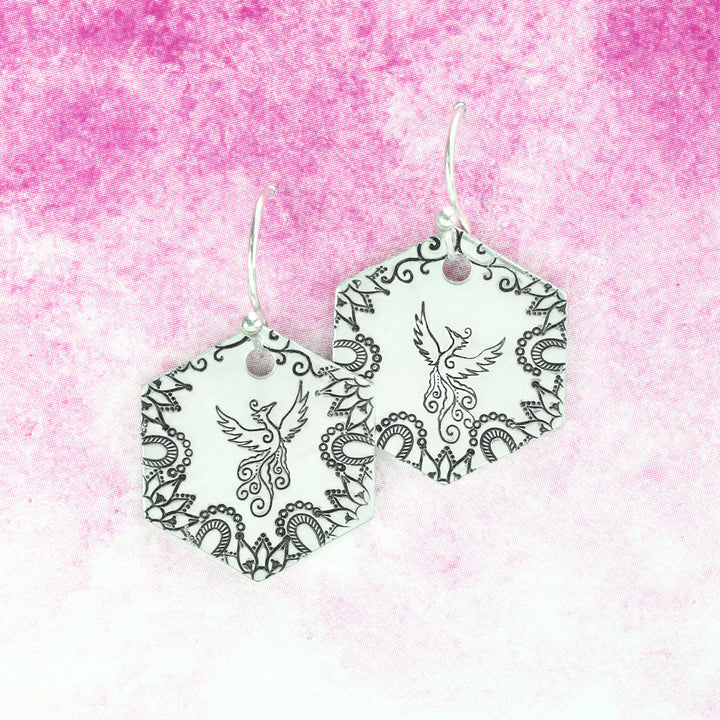 Phoenix Flying Left Metal Design Stamp, 11mm - Beaducation Original