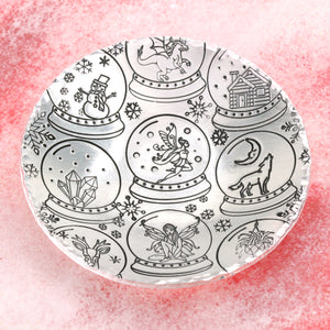 Snow Globe / Crystal Ball Metal Design Stamp, 17mm - Beaducation Original