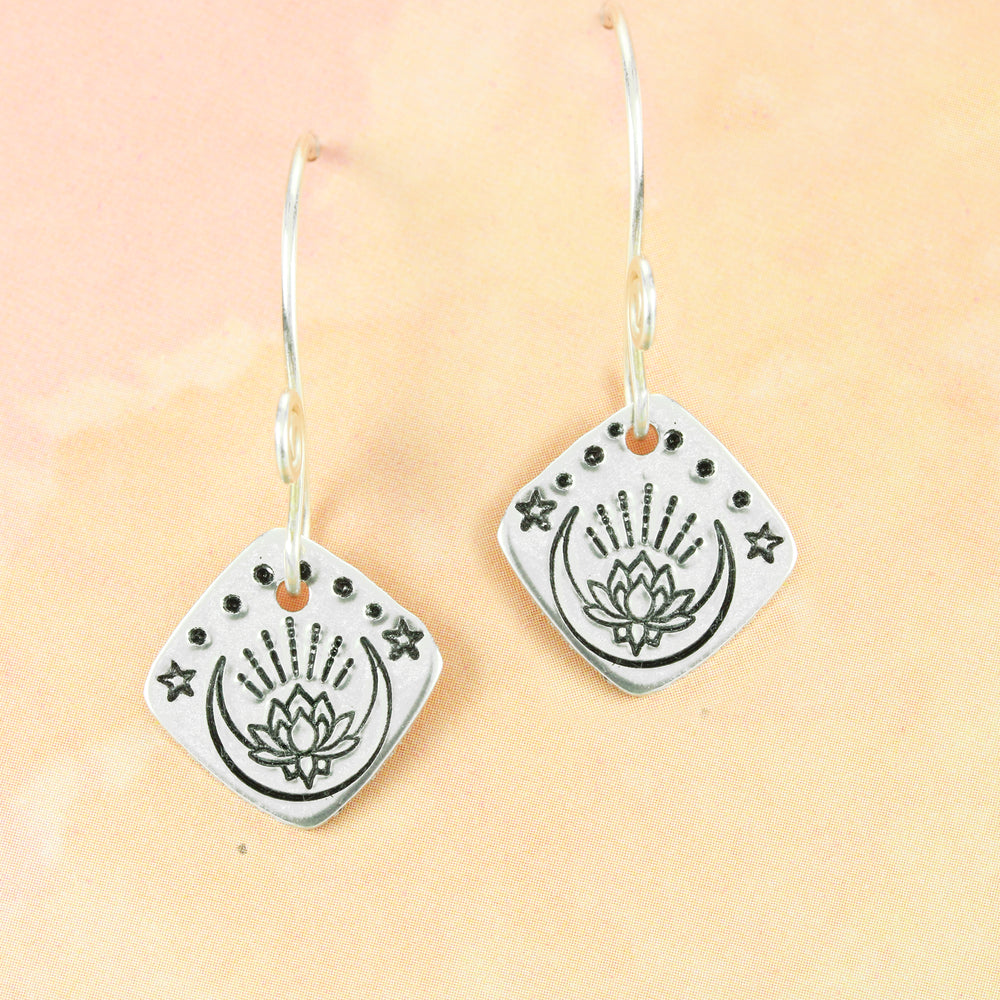 lotus moon metal design stamp