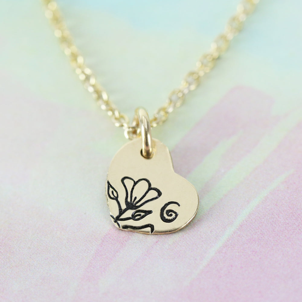 tiny flower metal design stamp