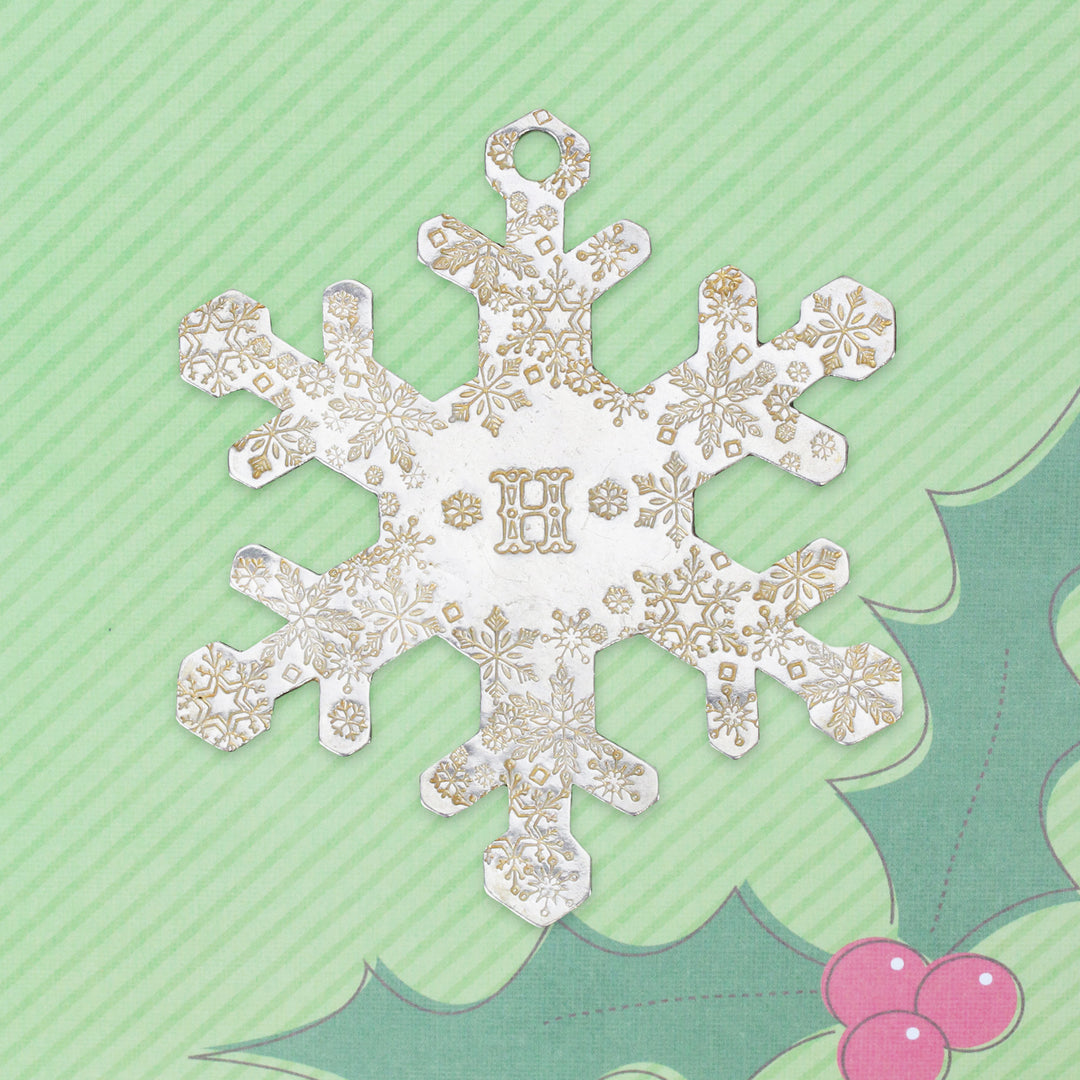 Arrow Snowflake Metal Design Stamp, 8mm - Beaducation Original
