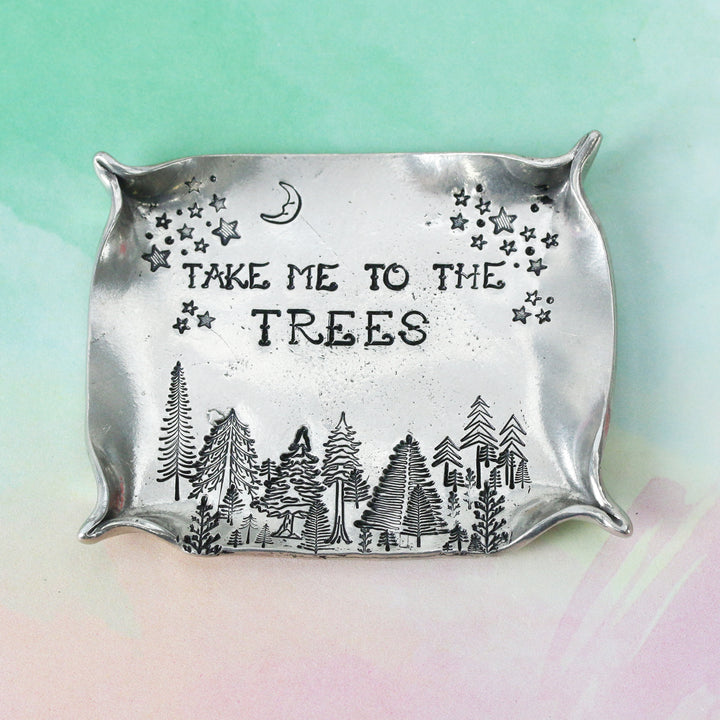 Pewter Rectangle Trinket Tray / Dish Keepsake Stamping Blank - Beaducation Original
