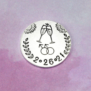 Male Gender Symbol Metal Design Stamp, 5mm - Beaducation Original