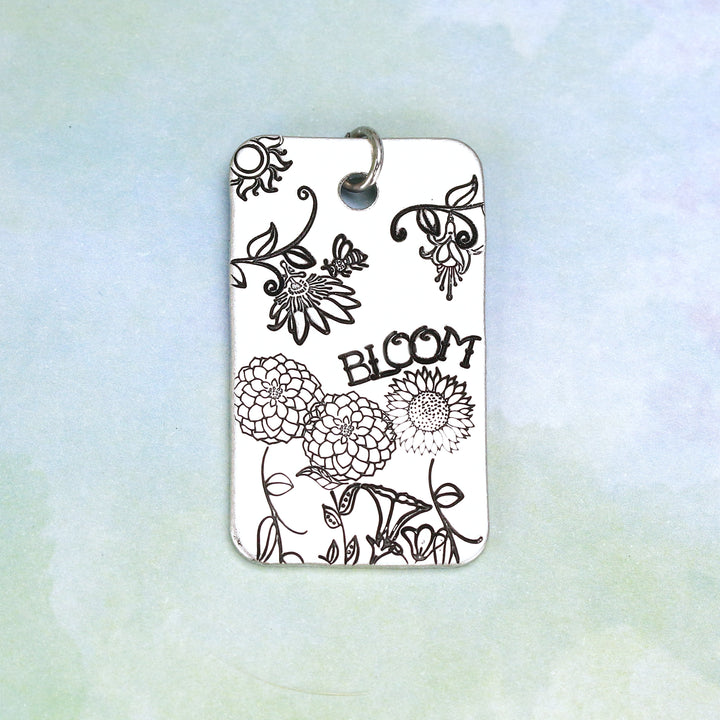 Fuchsia Flower Metal Design Stamp, 8.3mm - Beaducation Original