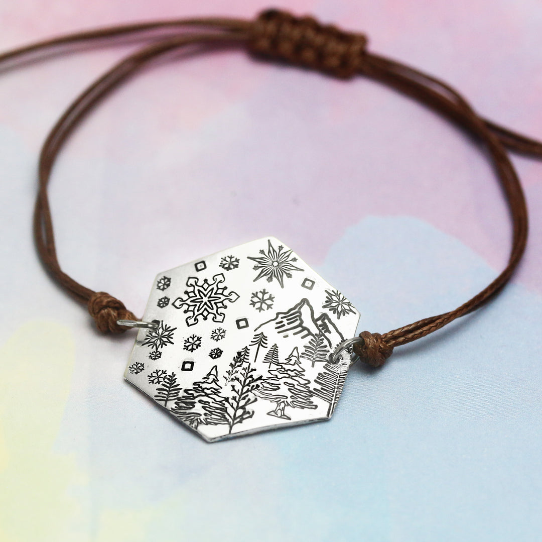 2022 Snowflake Metal Design Stamp, 7.75mm - Beaducation Original