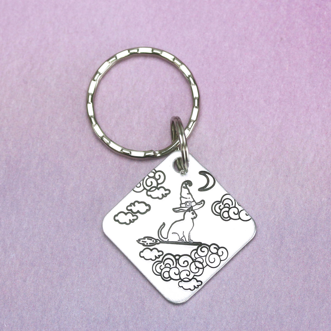 Broom / Broomstick Metal Design Stamp, 14mm - Beaducation Original