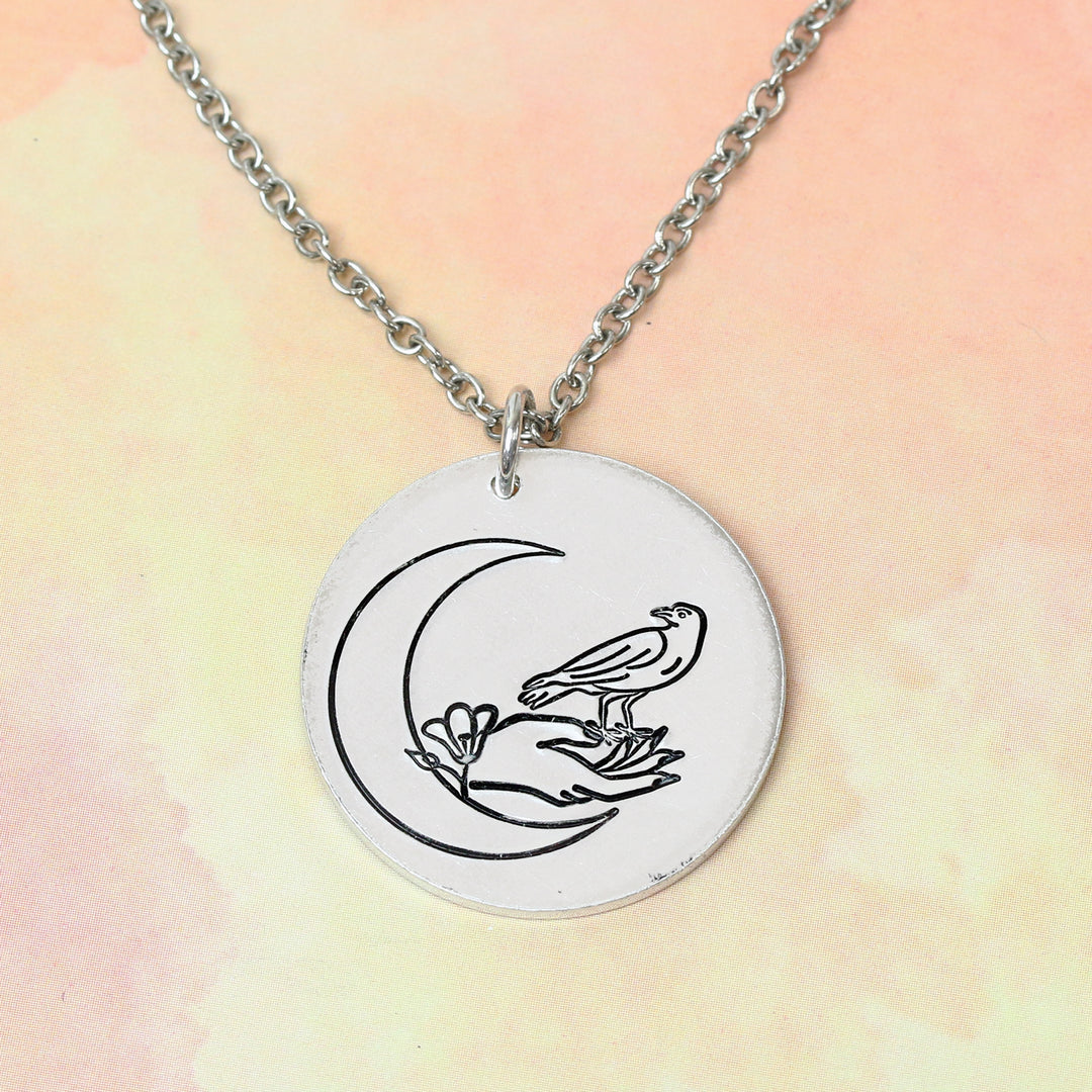 Raven or Crow Looking Left Metal Design Stamp, 8.3mm - Beaducation Original