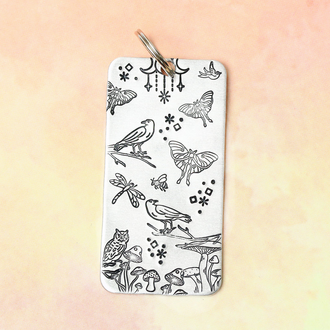 Raven or Crow Looking Left Metal Design Stamp, 8.3mm - Beaducation Original