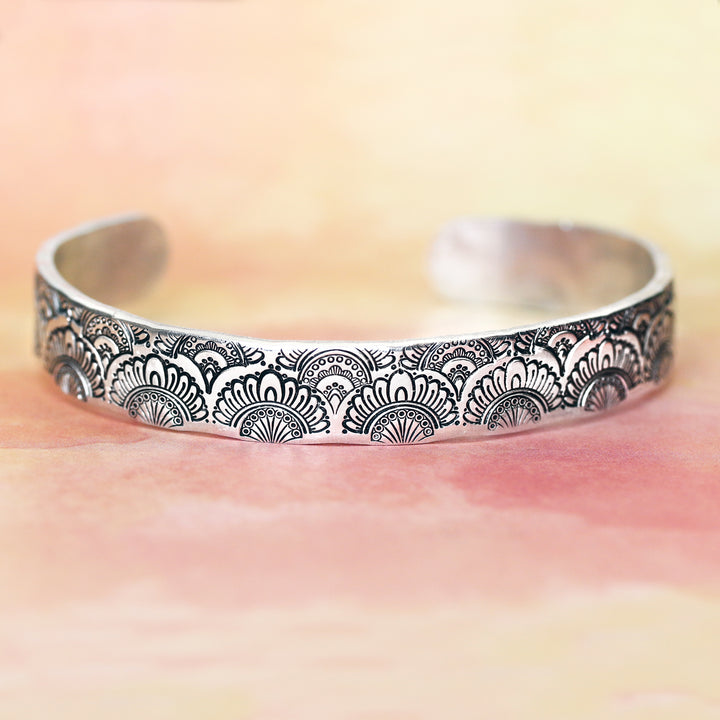 Mandala Blooming Arch Element Metal Design Stamp, 11mm - Beaducation Original