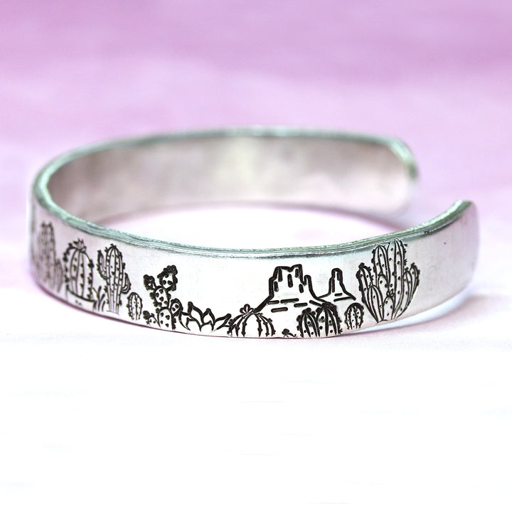 San Pedro Cactus / Succulent Metal Design Stamp, 10mm - Beaducation Original