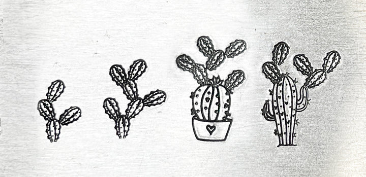 Saguaro Cactus / Succulent Metal Design Stamp, 11mm - Beaducation Original