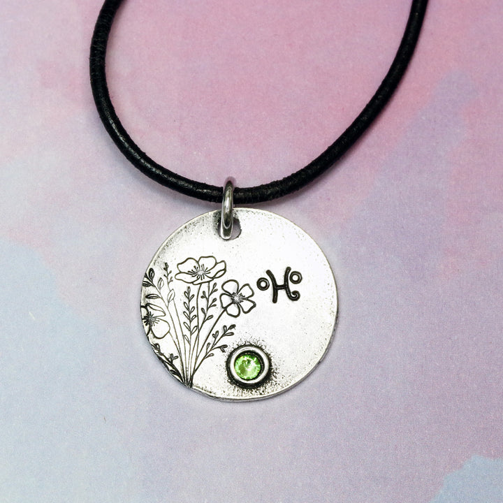 Poppy Bouquet Metal Design Stamp, 14mm - Beaducation Original