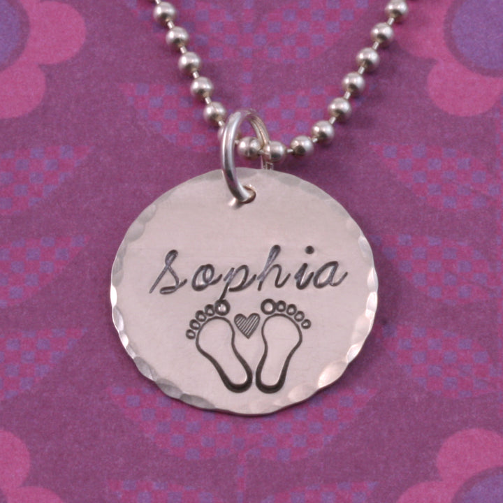 Baby Feet with Heart Metal Design Stamp- Beaducation Original
