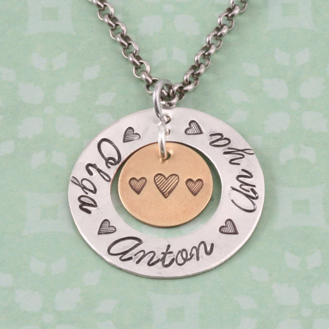 Tall Lined Heart Metal Design Stamp 3.5mm- Beaducation Original