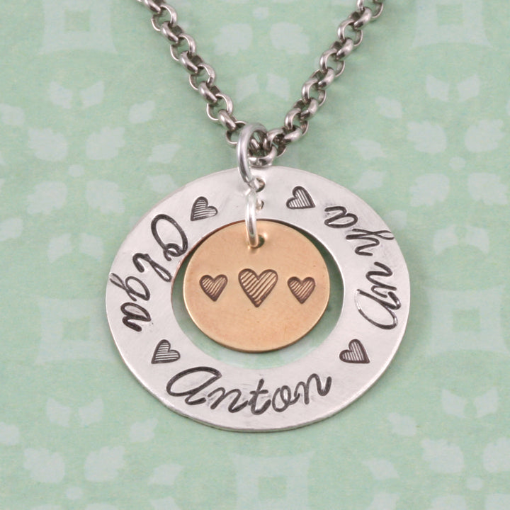 Tall Lined Heart Metal Design Stamp 3.5mm- Beaducation Original