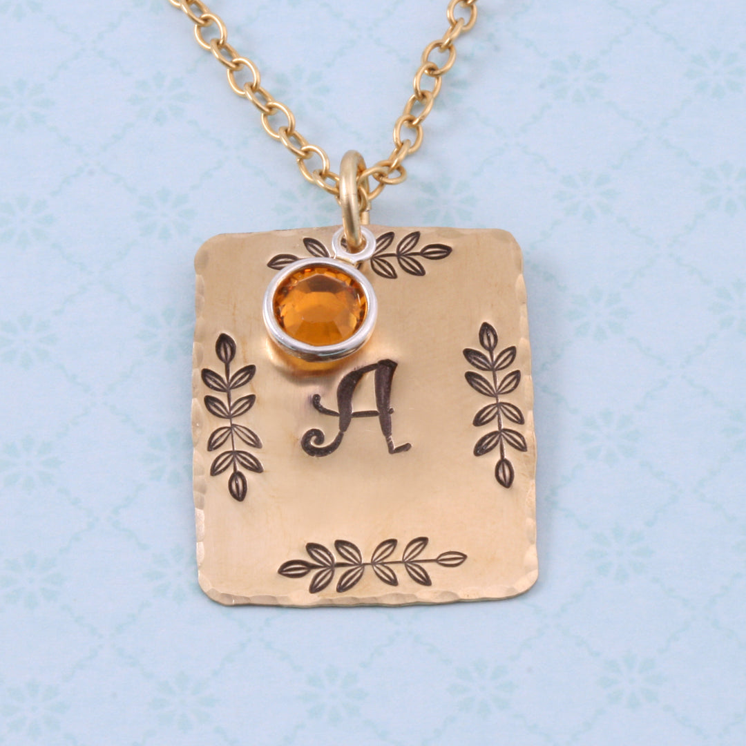 Symmetrical Branch Border Metal Design Stamp - Beaducation Original