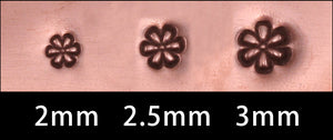 Daisy Flower Face 3mm Metal Design Stamp - Beaducation Original