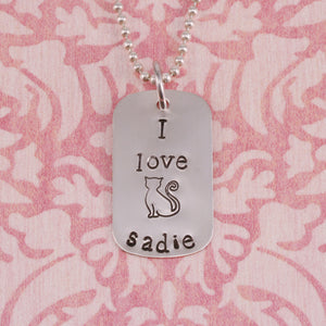 Sadie the Cat Metal Design Stamp, 7.5mm - Beaducation Original
