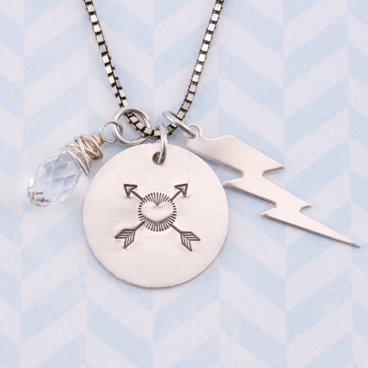 Radiant Heart Metal Design Stamp- Beaducation Original