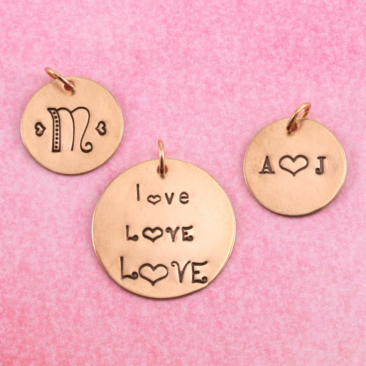 Fat Heart Metal Design Stamp 4.5mm - Beaducation Original