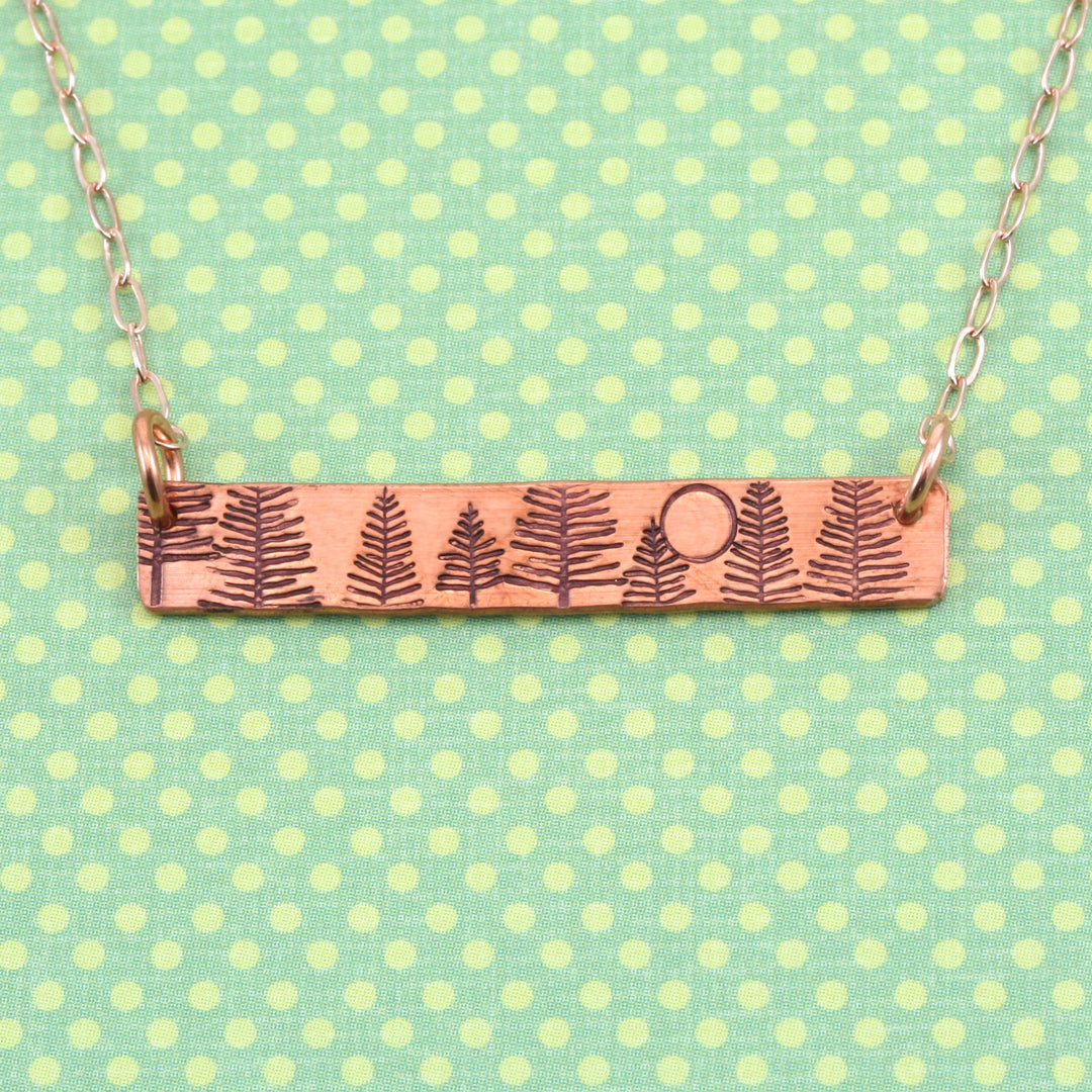 Large Evergreen Tree Metal Design Stamp, 11mm - Beaducation Original