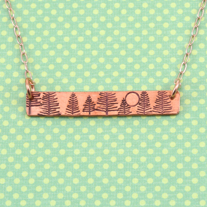 Large Evergreen Tree Metal Design Stamp, 11mm - Beaducation Original