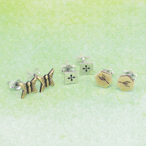 Gold Filled Hexagon Solderable Accent, 6mm (.23") x 5mm (.23"), 24 Gauge - Pack of 5