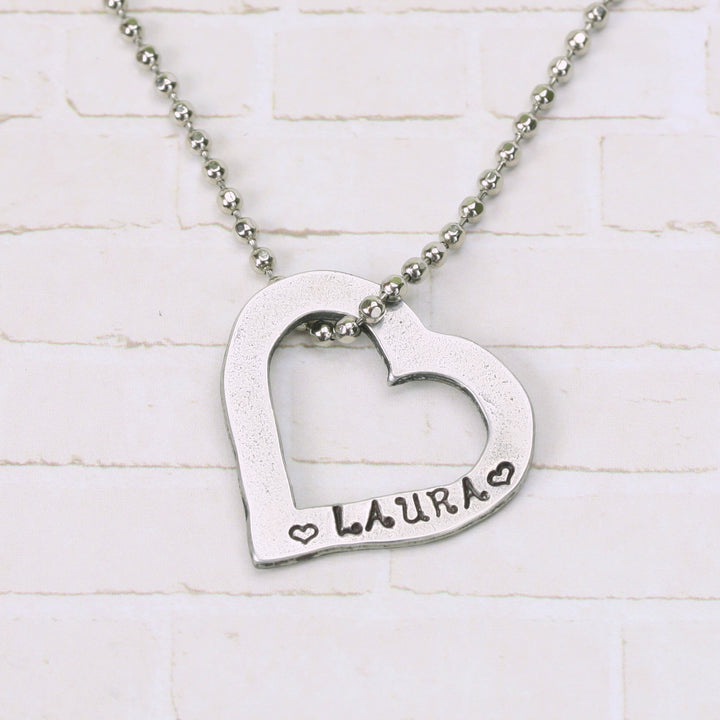 Pewter Heart Washer, 24mm (.94") x 23mm (.91), 16g