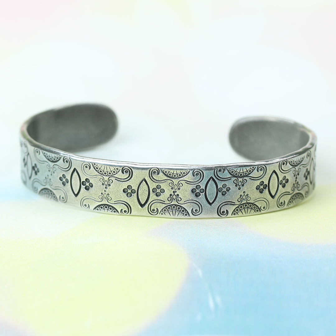 Pewter Bracelet Blank, 146mm (5.75") x 12mm (.48"), 12 Gauge