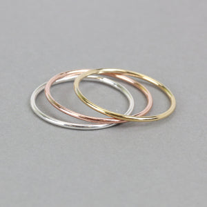 Gold Filled Stacking Ring, SIZE 8