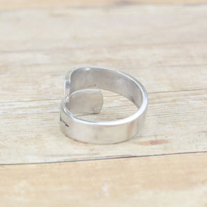 Aluminum Flat Wraparound Ring, Smooth Edges, 78.4mm (3") x 6.5mm (.25"), 14 Gauge - (SIZE 5.5-7)