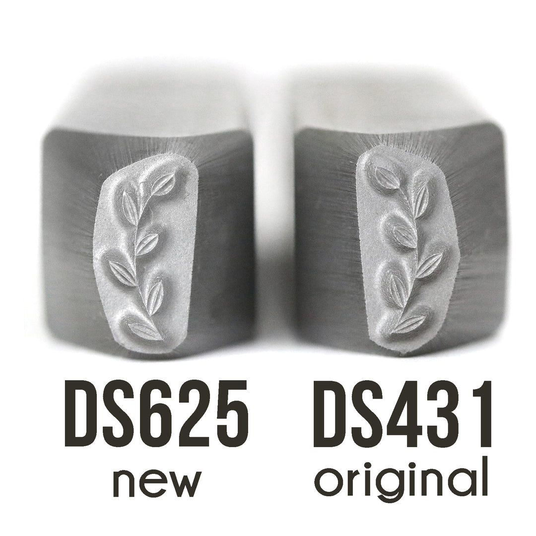Garden Branch Border Curving Right Metal Design Stamp - Beaducation Original