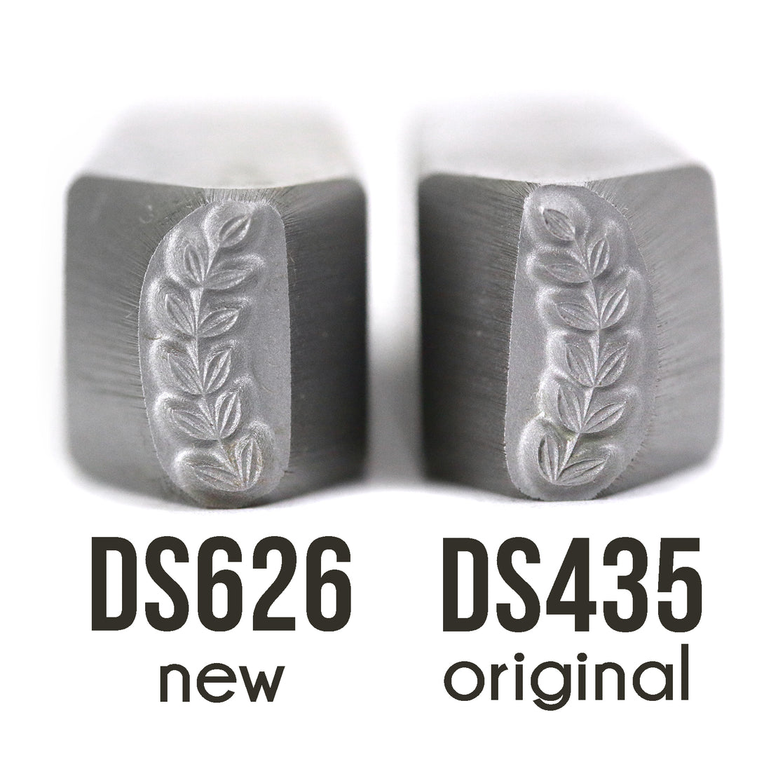 Caesar Branch Border Curving Right Metal Design Stamp - Beaducation Original