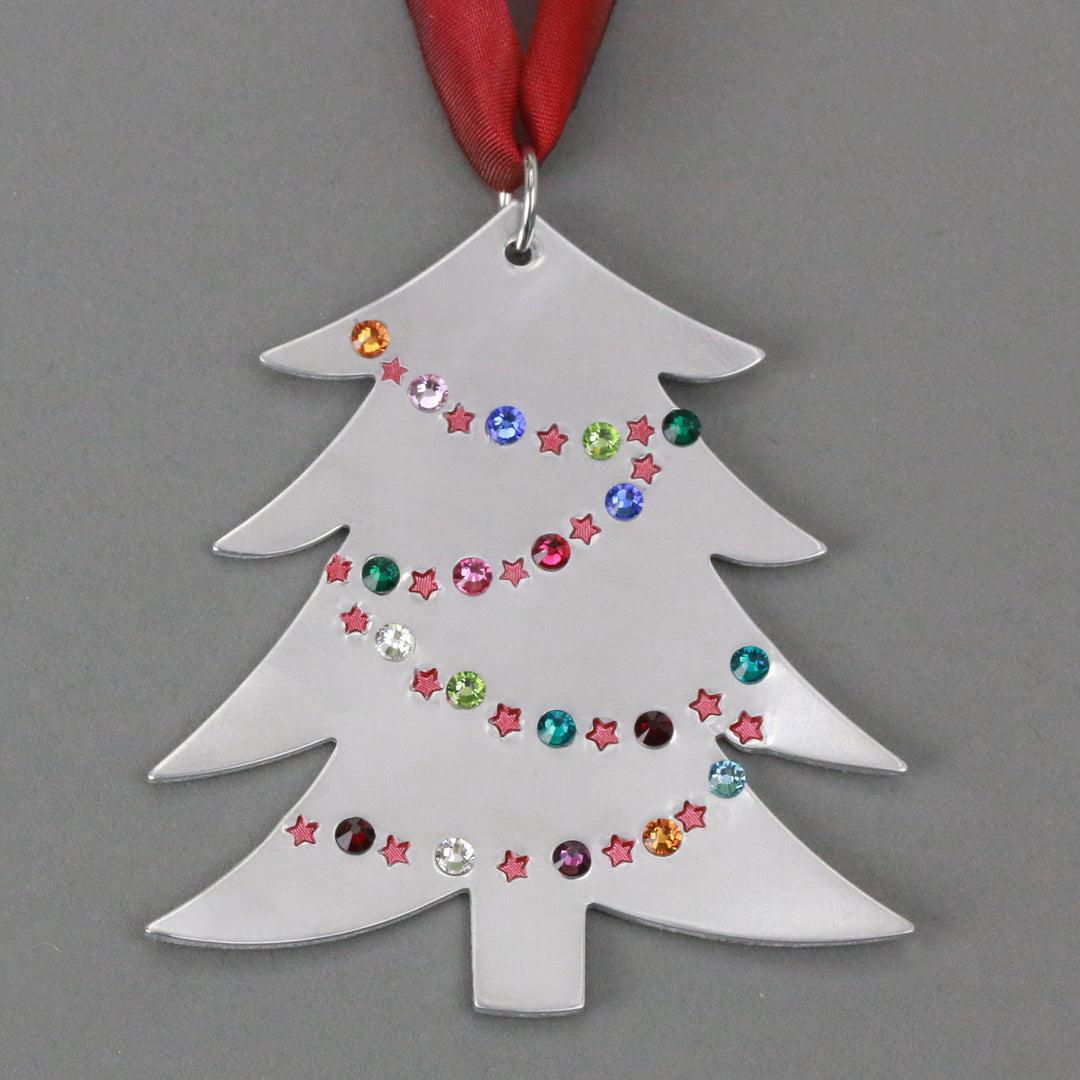 Aluminum Tree Ornament Blank, 58.4mm (2.3") x 51.4mm (2.04"), 18 Gauge - Beaducation Original