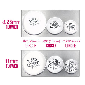 Lily of the Valley Metal Design Stamp, May Birth Month Flower, 8.25mm - Beaducation Original