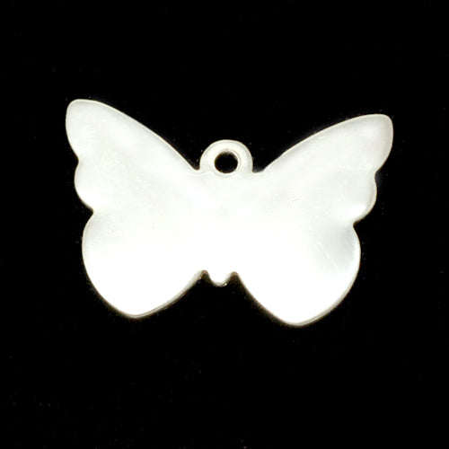 Sterling Silver Butterfly with Hole, 24 Gauge