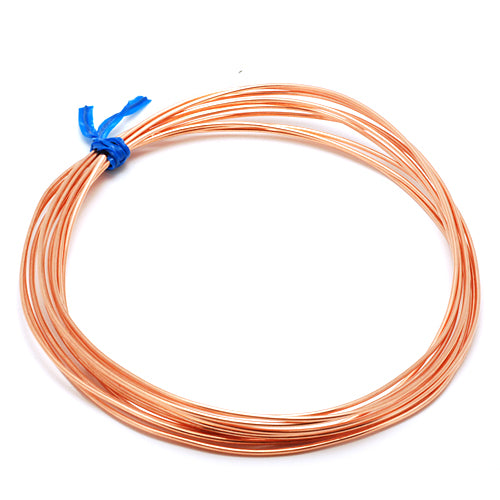 25' Half Round Half Hard Copper Wire - 20 Gauge, WIR-654.20
