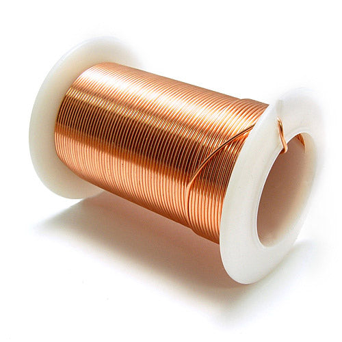 Rose Gold Colored Copper Wire, Anti-Tarnish, 22 Gauge, 10 Yards
