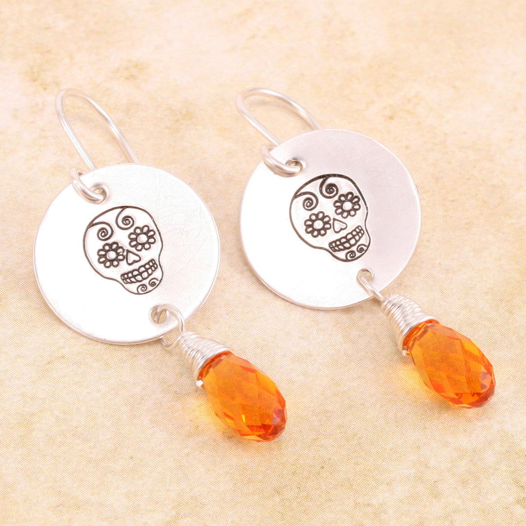 Sugar Skull Metal Design Stamp, 8mm - Beaducation Original