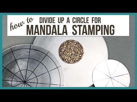 Intricate Mandala Element Metal Design Stamp, 10mm - Beaducation Original