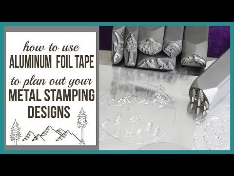 Medium Evergreen Tree Metal Design Stamp, 8mm - Beaducation Original