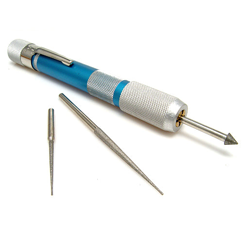 Diamond Tip Bead Reamer Set with Handheld Pin Vice by Beadsmith Basic –  Beads and Babble