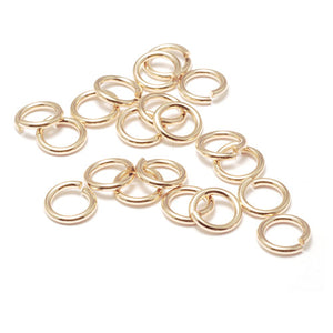 Jump Rings Gold Filled 4mm I.D. 18 Gauge Jump Rings, Pack of 20