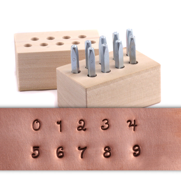 Beaducation Kismet Number Stamp Set 1/8" (3.2mm)